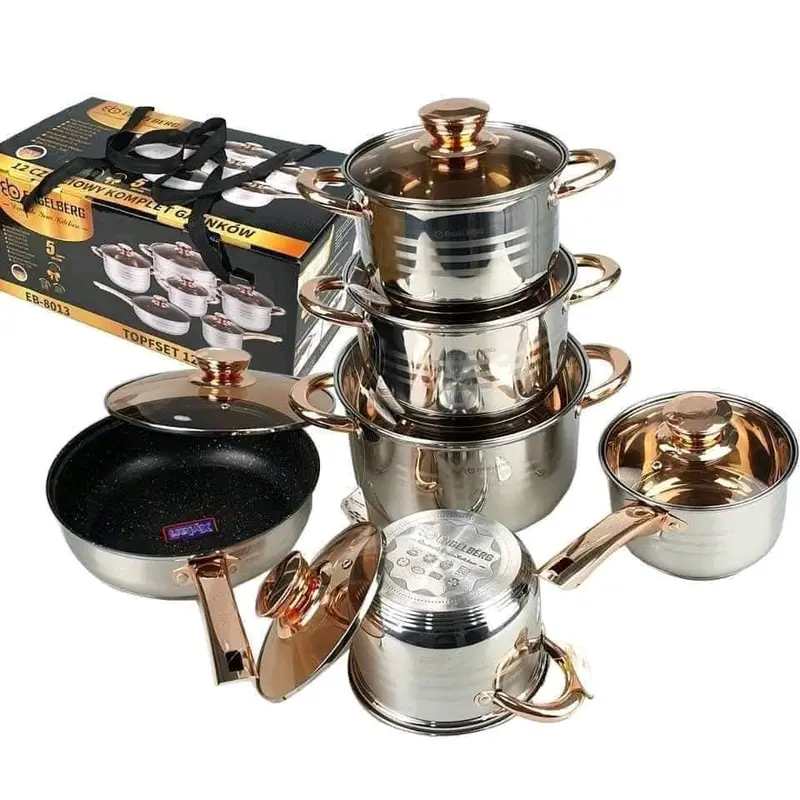 BỘ NỒI ĐỨC 6 MÓN 12 CHI TIẾT CAO CẤP CHÍNH HÃNG  CHEF&CHEF Hàng Cao Cấp (Chuẩn Loại 1 ) 2