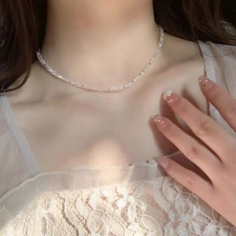 Kalung manik gelang simple crystal korean style / gelang manik 2