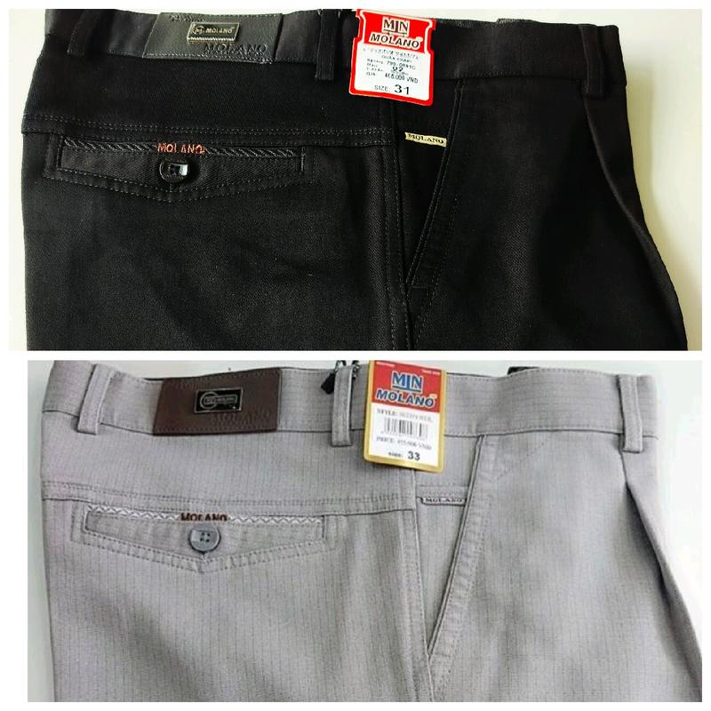 Quần khaki MOLANO các mẫu có ly và không ly chất vải cotton và spandex vải cát và trơn dầy quần dài phom regular  Menswear Nam