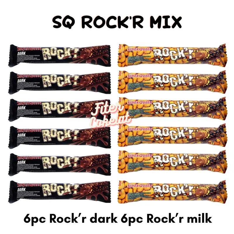 SILVERQUEEN ROCK'R COKLAT MILK & COKLAT DARK, CHOCOLATE 2