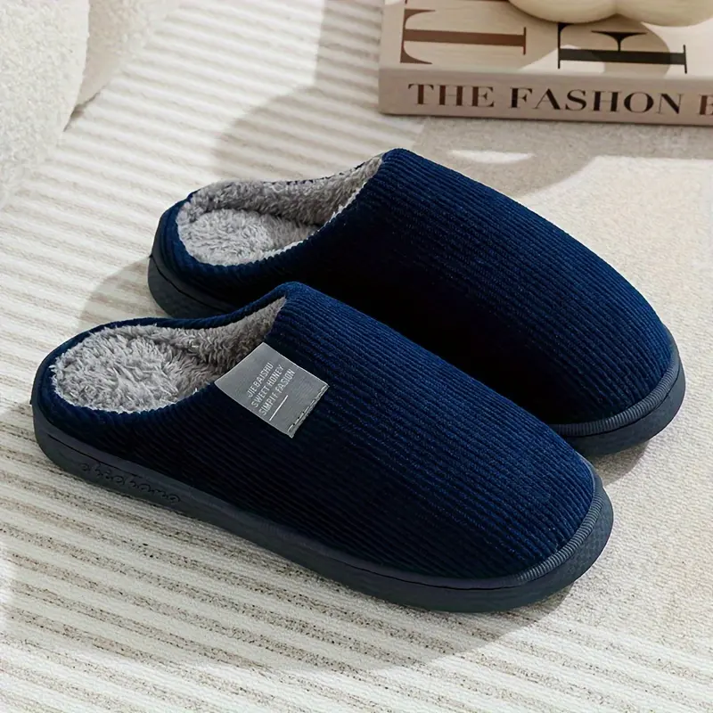 Couple Vertical Stripe Slippers 4