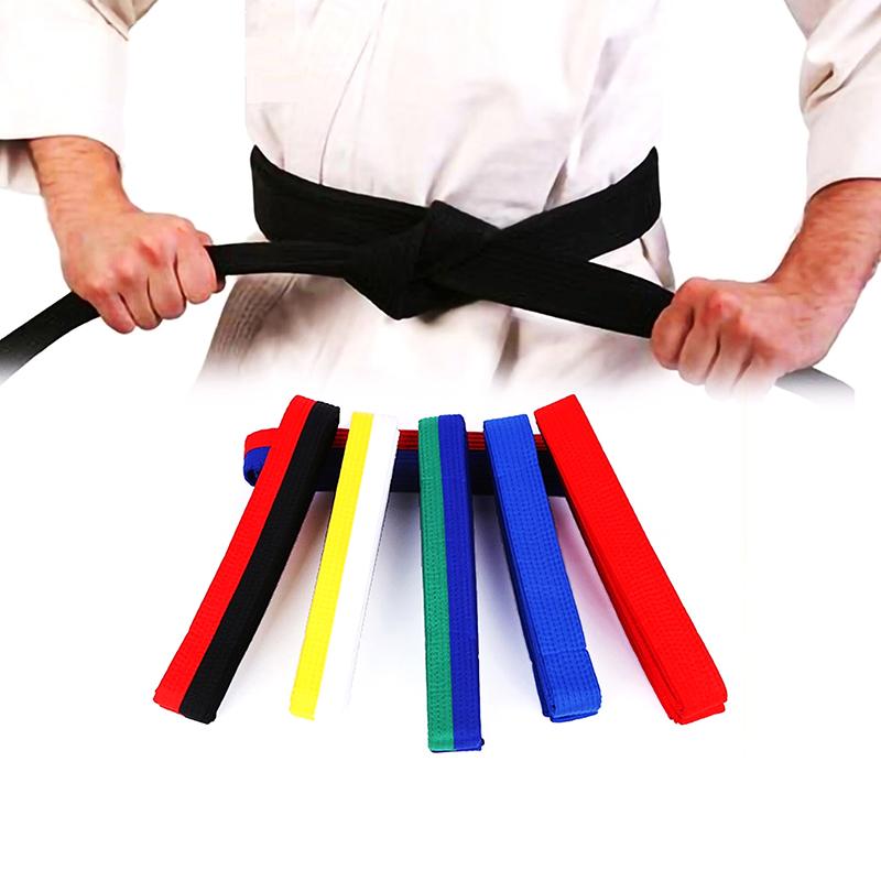Thắt lưng xếp hạng màu, dành cho Taekwondo, chất liệu bông, thích hợp cho võ thuật và Karate, thắt lưng đồng phục, dành cho trẻ em và người lớn 1