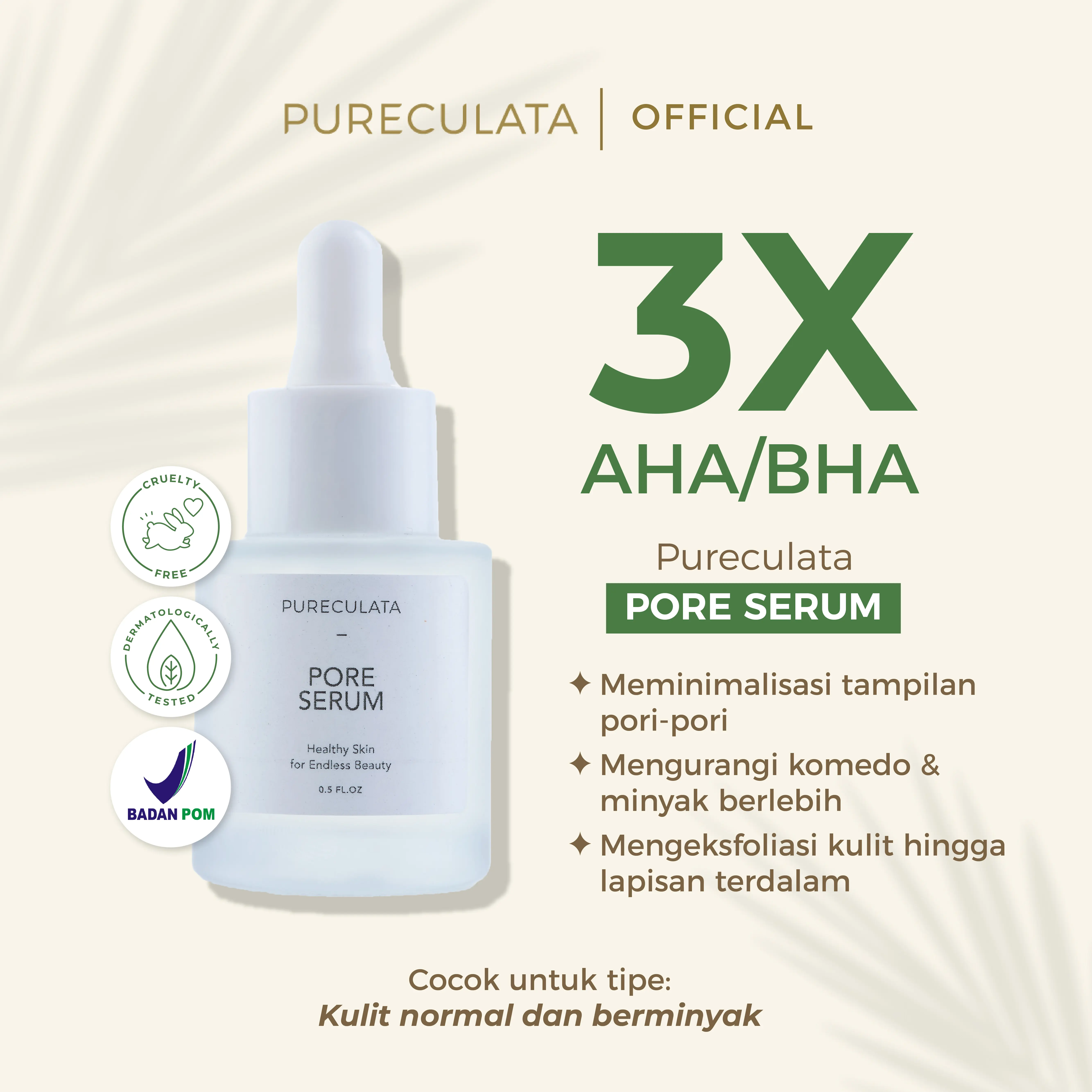 Pore Serum - Serum Kulit Berminyak & Berjerawat |