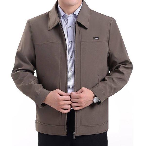 Áo khoác nam trung niên ít nhăn ít thấm nước độn vai dáng vest bền đẹp Menswear Jacket