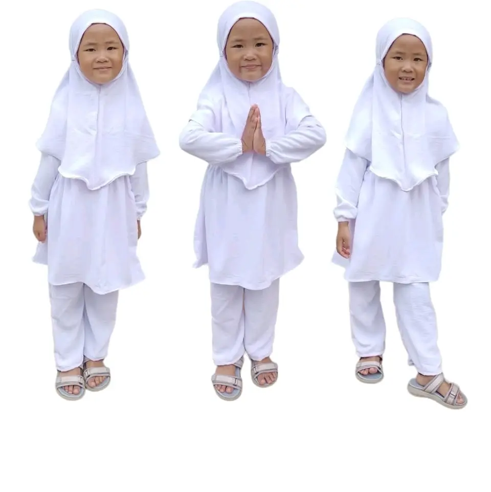 Set anak putih//stelan manasik//onset manasik//stelan anak kerudung