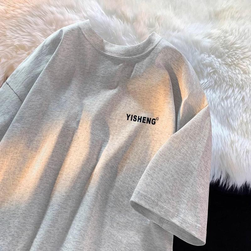 Áo Thun Cotton Cổ Tròn Form Rộng In Hình Đa Dạng - Men's Women-0744 1