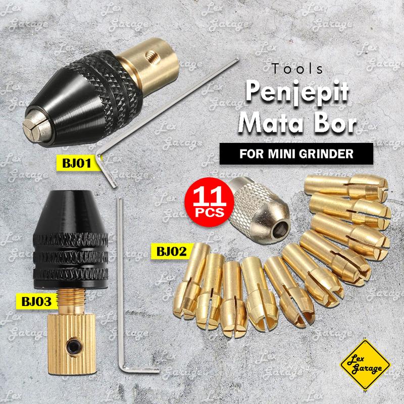 Kepala Bor Mini Drill Chuck Adapter Collet Chuck Gerinda Mini Grinder 1