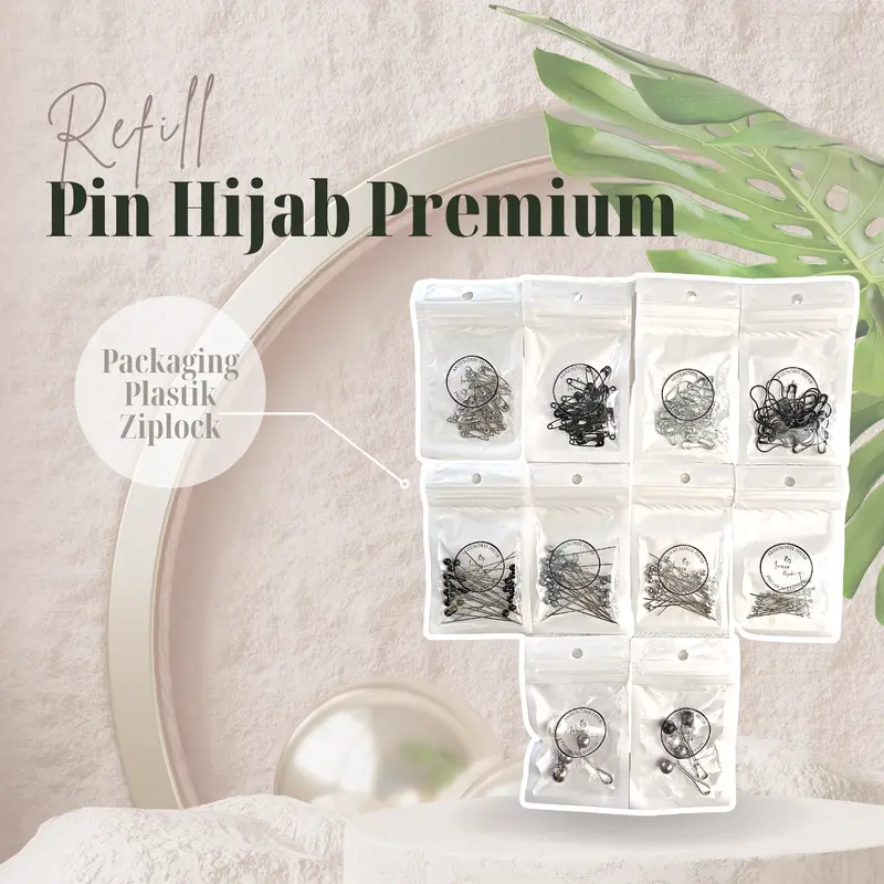 INVICA HIJAB | REFILL JARUM HIJAB PREMIUM | JARUM ANTI KARAT | PIN HIJAB | AKSESORIS HIJAB 0