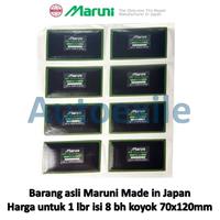 Gambar Koyok Tambal Ban Luar Radial Maruni GNR12 MR12 70x120mm 8buah Patch Tip Top GNR-12 MR-12 Tapak Sudut Dinding Tanpa Masak Made in Japan - Hitam Hijau dari Autoexile Kota Medan 2 Tokopedia