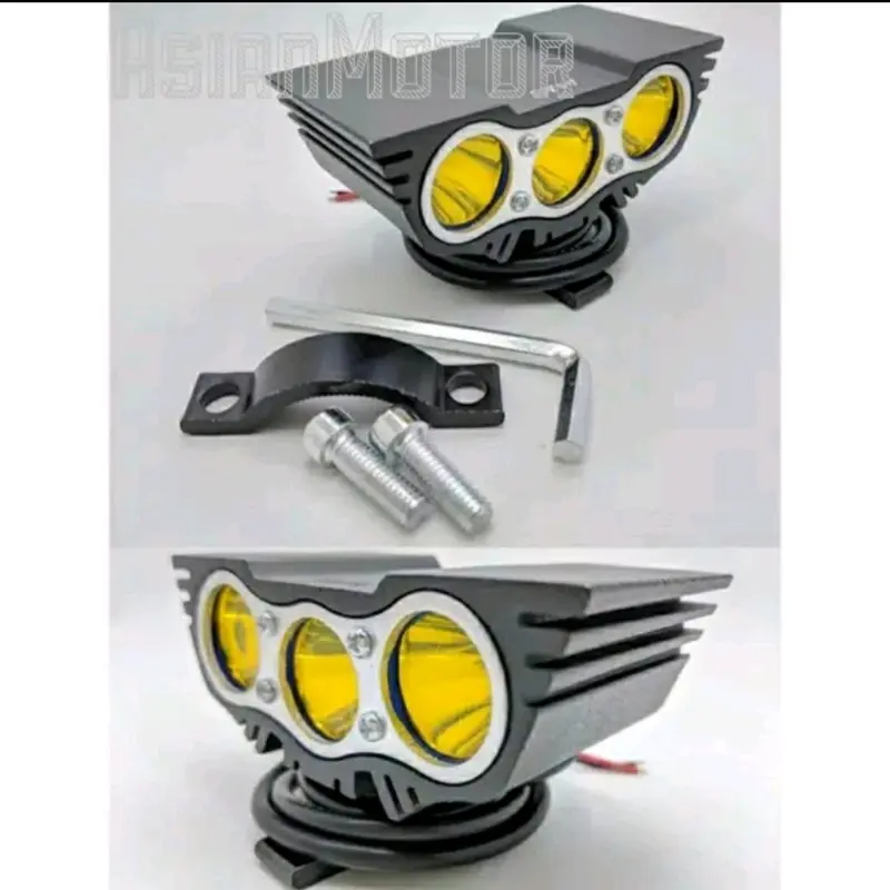 Lampu Tembak Sorot Motor Mobil LED CREE Mini Owl Ultrafire 3 Mata 1