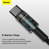 Gambar Baseus Tungsten Gold Kabel Charger Fast Charging Type C to Type C 100W - Black dari Baseus Flagship Kota Administrasi Jakarta Utara 4 Tokopedia