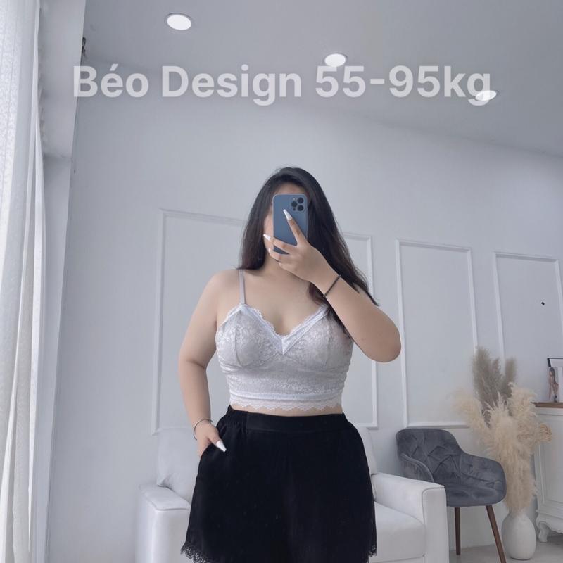 Bigsize - ÁO BRA REN ( Đen - Trắng - Tím - Be - Hồng ) Top Nữ 6