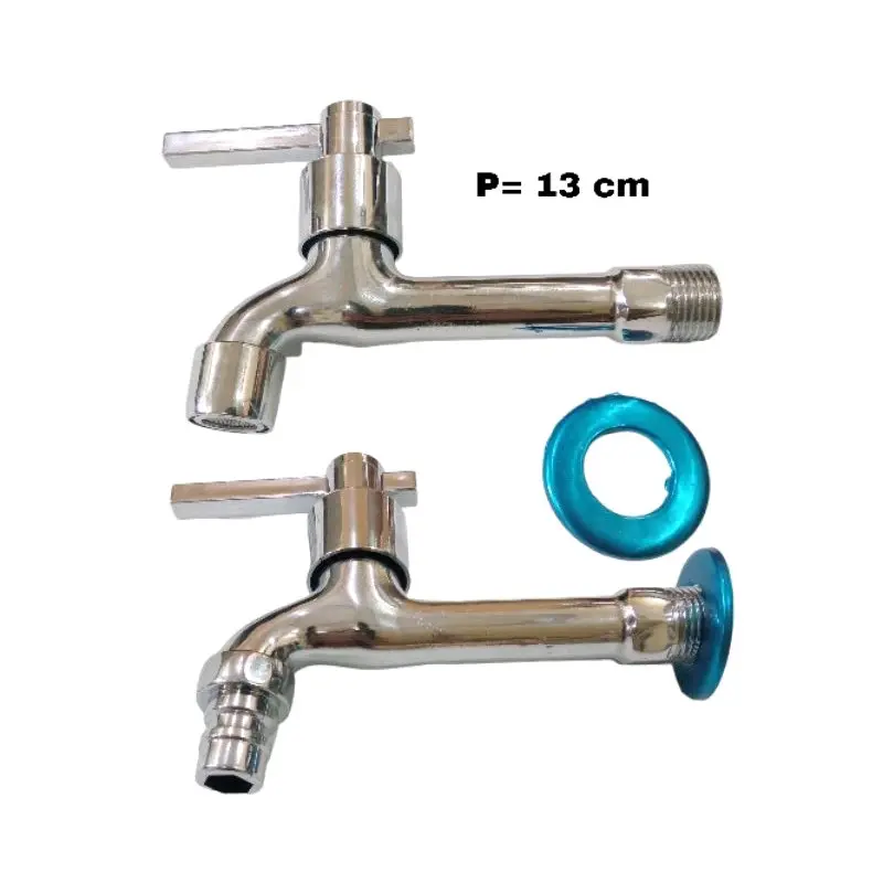 Keran Air Kran Air Mesin Cuci Wastafel Panjang Stainless Steel Tembok Cabang Rumah Dapur Minimalis Minimalis kran  mesincuci 1