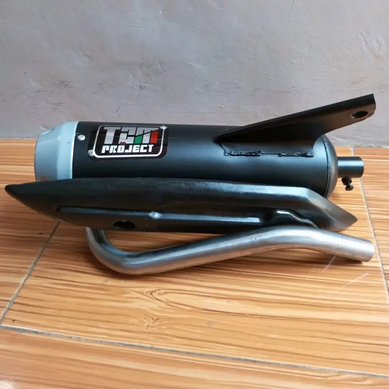 Knalpot TZM Projects Fullsystem Bas Adem Pnp Beat Scoopy Genio Spacy Motor Motorcycle Tameng 3