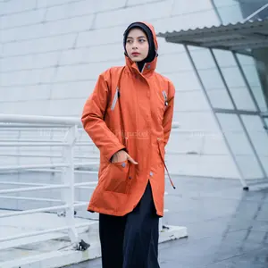 HIJACKET - Jaket Hijaber MONTIX Imperial | Gold | Jaket Wanita Panjang | Outerwear For Hijaber jaket anti air wanita korean style jaket muslimah syar'i panjang Mantel Musim Dingin Basic