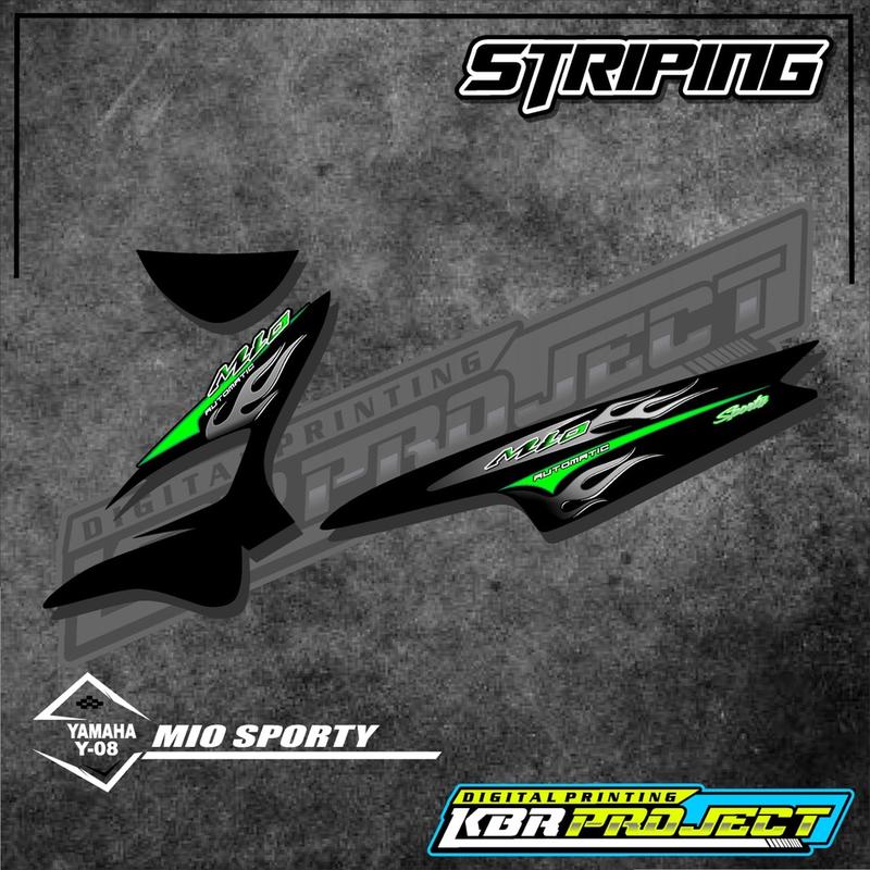 [COD] Stiker MIO SPORTY striping MIO SPORTY motor YAMAHA motor sticker variasi Racing Y-08 Motorcycle 7