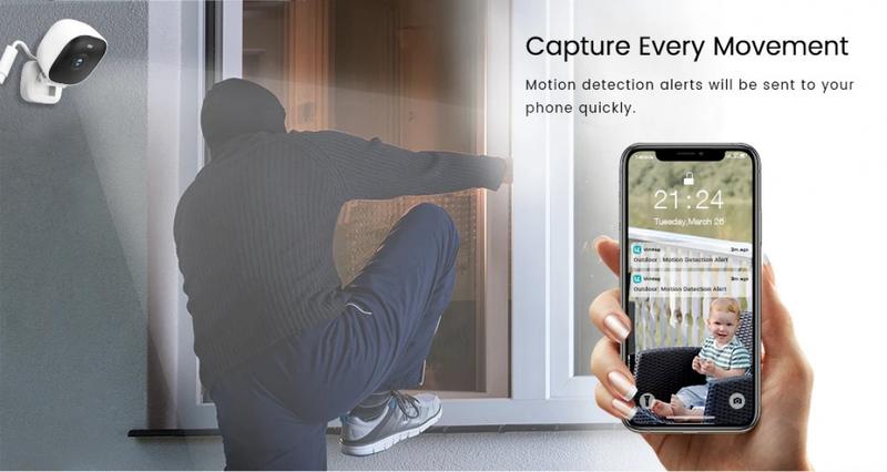 Product Introduction of VIMTAG Outdoor Mini Camera WiFi 4MP Waterproof Color Night Vision 2-Way Audio AI Detect Security Cam IP Surveillance with Alexa 24