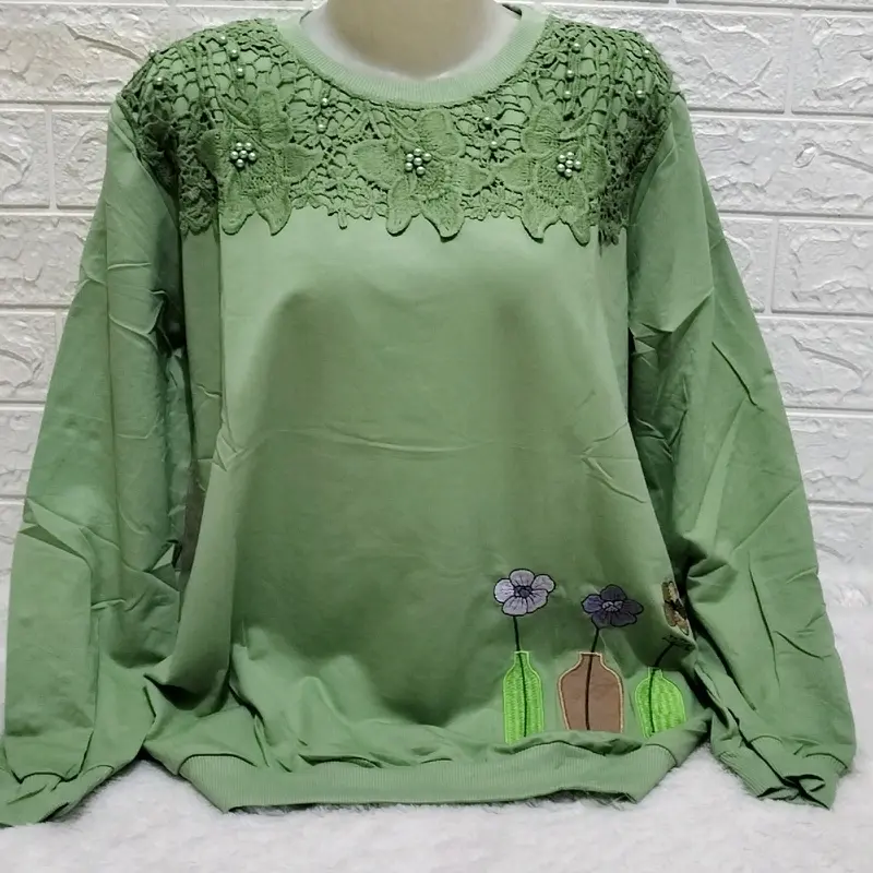 ATASAN KAOS IMPORT  JUMBO LENGAN PANJANG CEWE 2