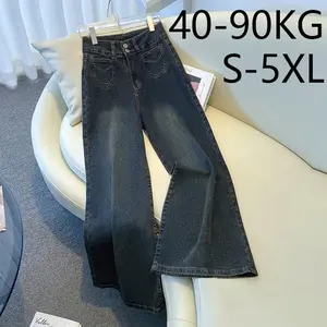 Boyfriend.Jeans | Celana Jeans Wanita Panjang High Waist dengan Potongan Wide Leg yang Trendy Vintage Korean Style Kekinian