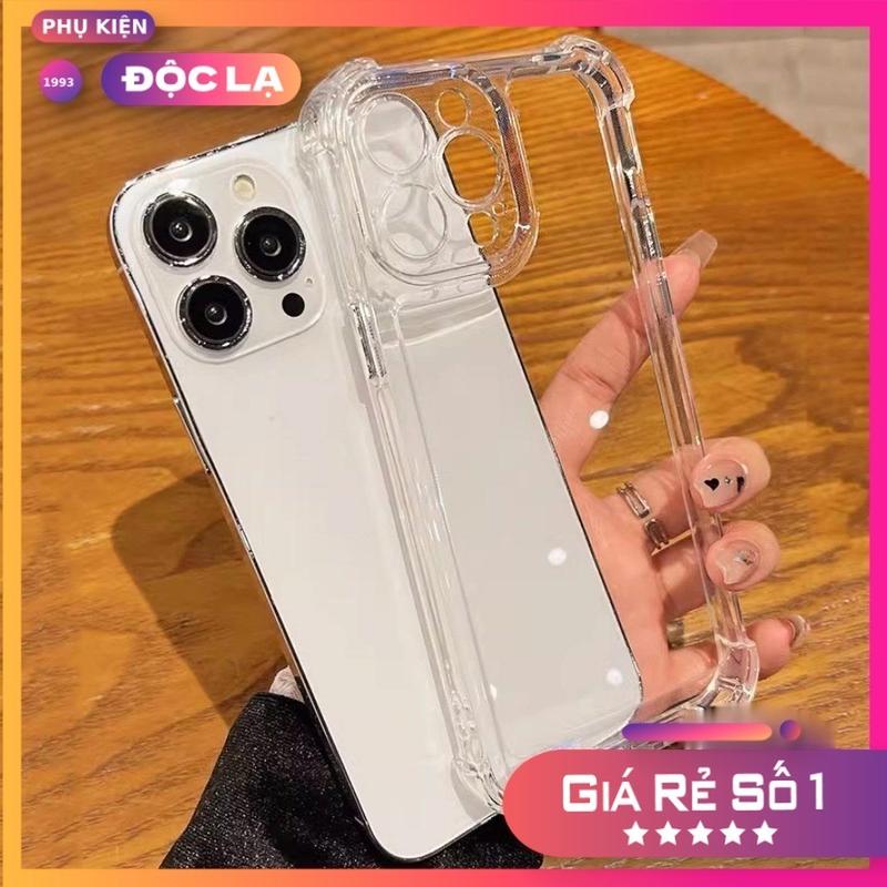 Ốp Điện Thoại TPU Mềm Trong Suốt Bảo Vệ 4 Góc Chống Sốc Cho iPhone 12/13/14/15/16/17/18 Pro,Pro Max - HÀNG XỊN