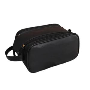 Large Capacity Travel Cosmetic Bag, 1 Count Portable Makeup Brush Storage Bag, Zipper Makeup Organizer Pouch for Travel Dormitory Office Home