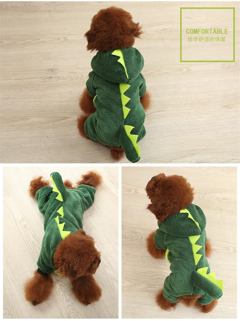 Product Introduction of LINPET-Pet Dog Clothes Autumn and Winter Thickened Warm Teddy Corgi Jarre Aero Bull Puppy Cat Winter Pet Costume Wholesale 8