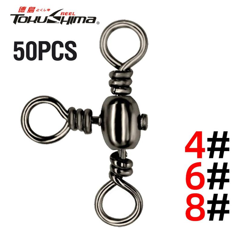 Góc xoay 3 chiều, 50 chiếc, 44-66LB, cho giàn cá da trơn, đầu nối đường chéo,…