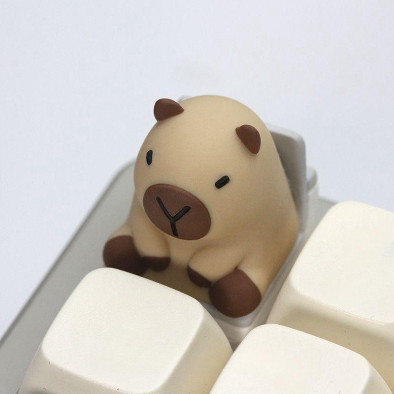 Product Introduction of Cute Animal Design Keycap, 1 Count Durable Keycap, Keyboard Accessories, Fashionable Game Office Accessories for Mechanical Keyboard 7