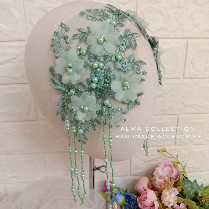 Headpiece simple juntai by alma collection 8