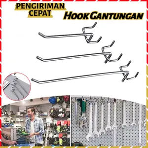 10/20Pcs Hook Gantungan Stainless 10/15/20/25cm Tahan Aus Lama Dan Tidak Berkarat Sesuai Untuk Toko Supermarket Gantungan Untuk Rak Barang Triangle