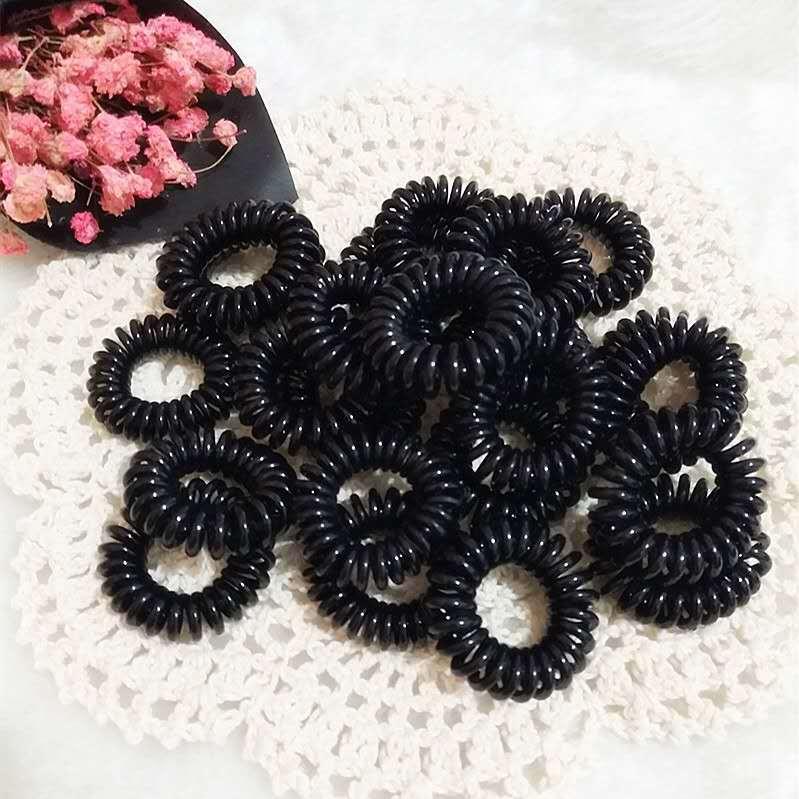 Product Introduction of Dây Thun Cột Tóc Lò Xo Nữ Tập Thể Thao Du Lịch Hàn Quốc Dễ Thương Phụ Kiện Buộc Tóc Đẹp Xinh Xanh Đỏ Tím Vàng Trắng Đen Chun Nhung 9