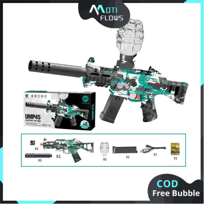 Blaster UMP45 Electric Water Gell | Mainan Outdoor Anak Laki Laki | Mainan Seru Bareng Teman
