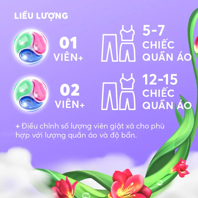 Combo 2 Túi Viên giặt xả MaxKleen Hương Ngày Thư Thái 34 viên/Túi 4