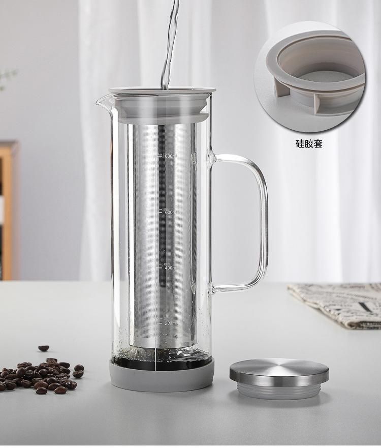 Product Introduction of LZD  Borosilicate Glass Cold Extraction Coffee Pot Glass Coffee Pot Cold Bubble Ice Drip Coffee Pot Hot and Cold Teapot Coffee Set 10