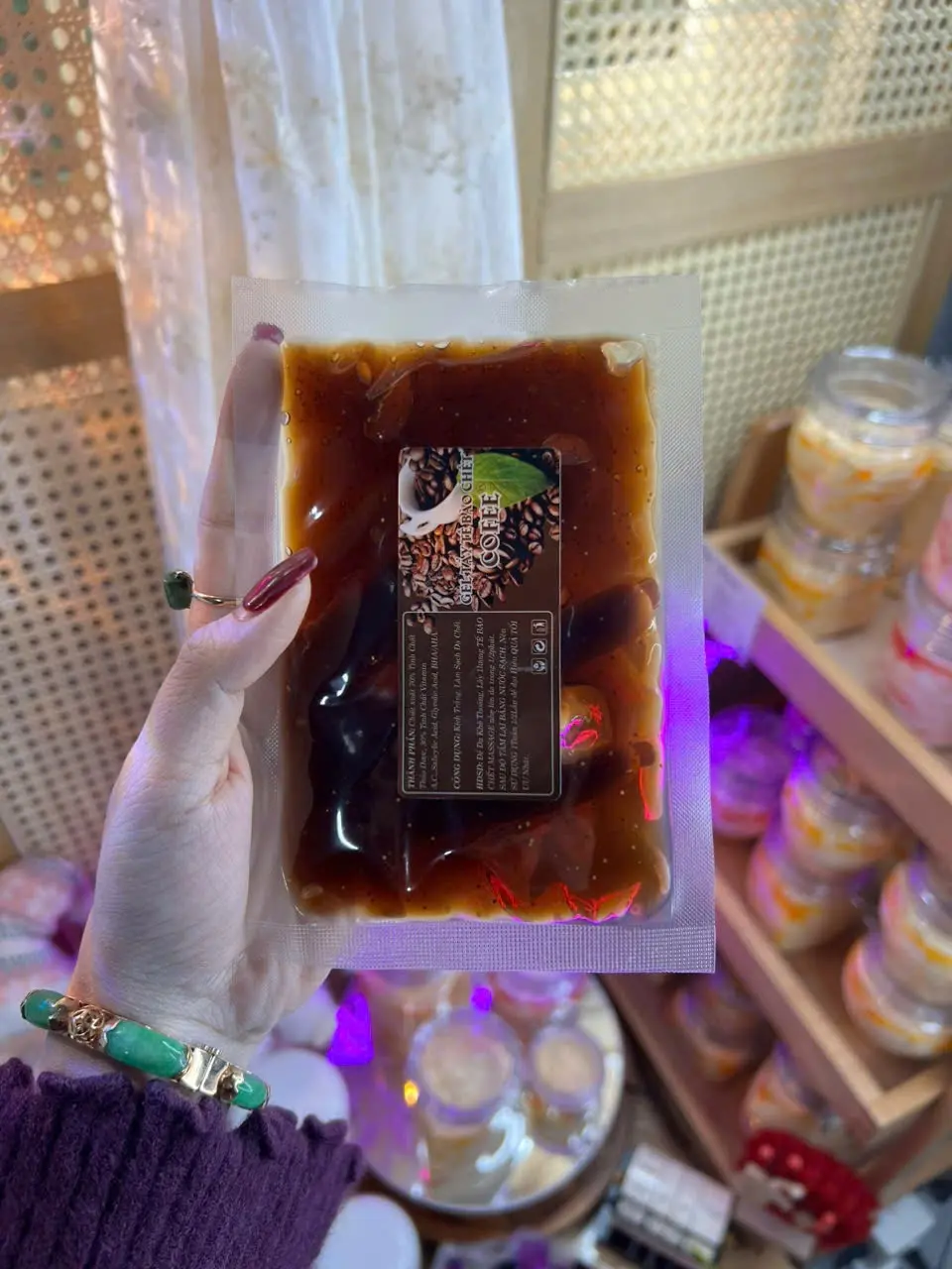 SET GEL TẨY TẾ BÀO CHẾT CAFFEE. (Kỳ ra gét, Sạch Sâu).. 1Set/70Gram.