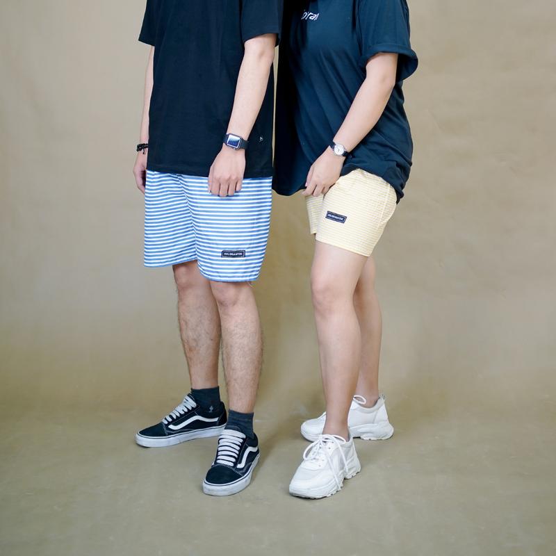 KOLORANTOK ISI 6 STRIP SERIES  BOXER KOLOR MOTIF STRIP CELANA PENDEK UNISEX PRIA DAN WANITA MOTIF STRIP 3