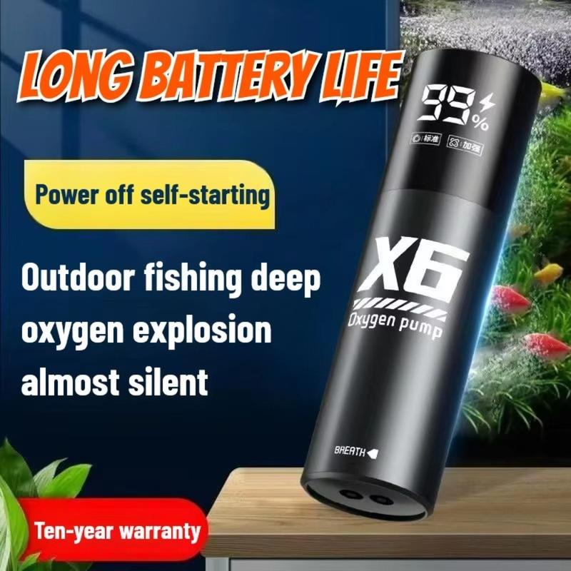 Di động 5W Bơm oxy Tiếng ồn thấp Máy sục khí bể cá Máy sục khí với thời gian…