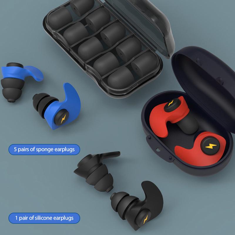 Product Introduction of Silicone Sponge Sleeping Ear Plugs Portable Soundproof Earplugs Soft Foam Anti-noise Earplug Travel Noise Reduction 18