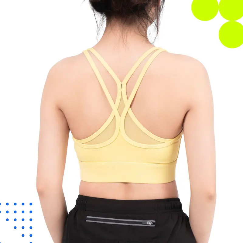 Sport Bra Cao Cấp Phản Quang Tôn Dáng Siêu Đẹp Dây Chéo Có Mút Co Giãn - Tập Yoga, Chạy Bộ, Tập Gym Sport 6