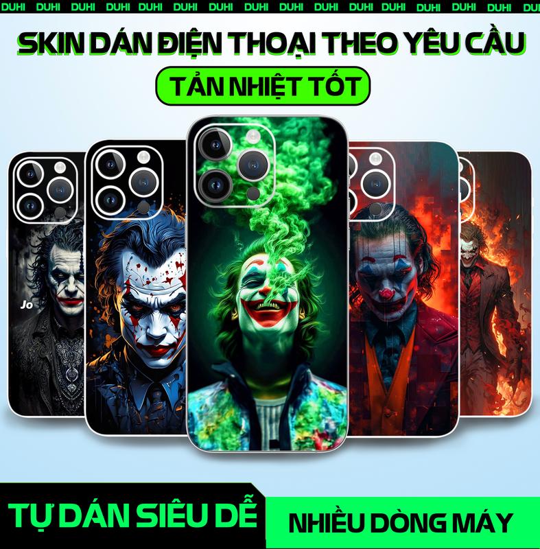 Miếng dán PPF nhám 3 lớp họa tiết Joker cho điện thoại Kem