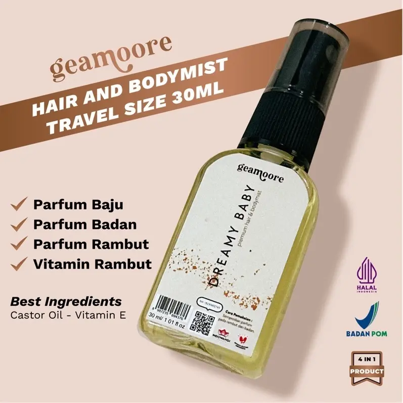 Geamoore Hair And Body Mist Travel Size 120ml Parfum Badan 1