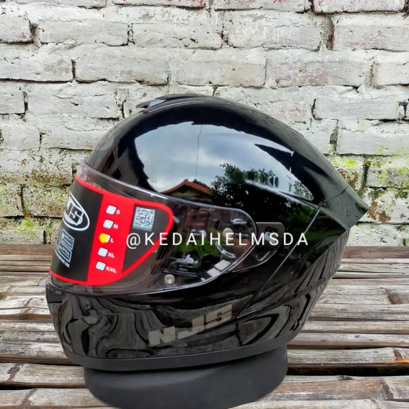 NJS ZX1 FULLFACE BLACK DOFF| BLACK GLOSSY |GARUDA |BARONG Motorcycle Visor 1