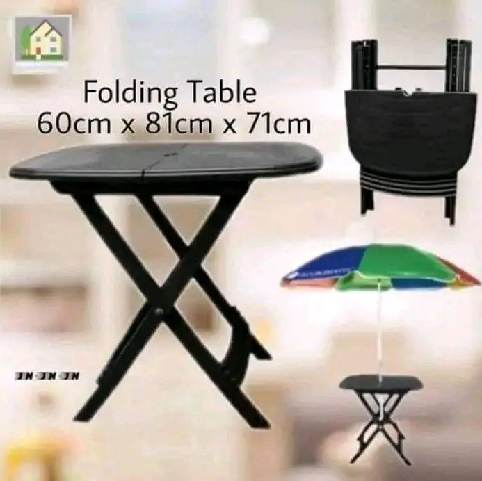 BEST SELLER 60CM Black/Mocha Folding Table - Well Packed, Easy to Carry ...