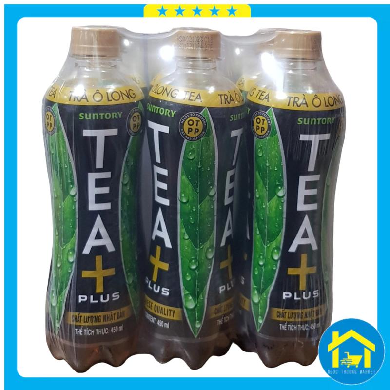 Lốc 6 chai - Trà Ô Long Tea Plus 320ml 450ml Chè Nước Trà Chua 