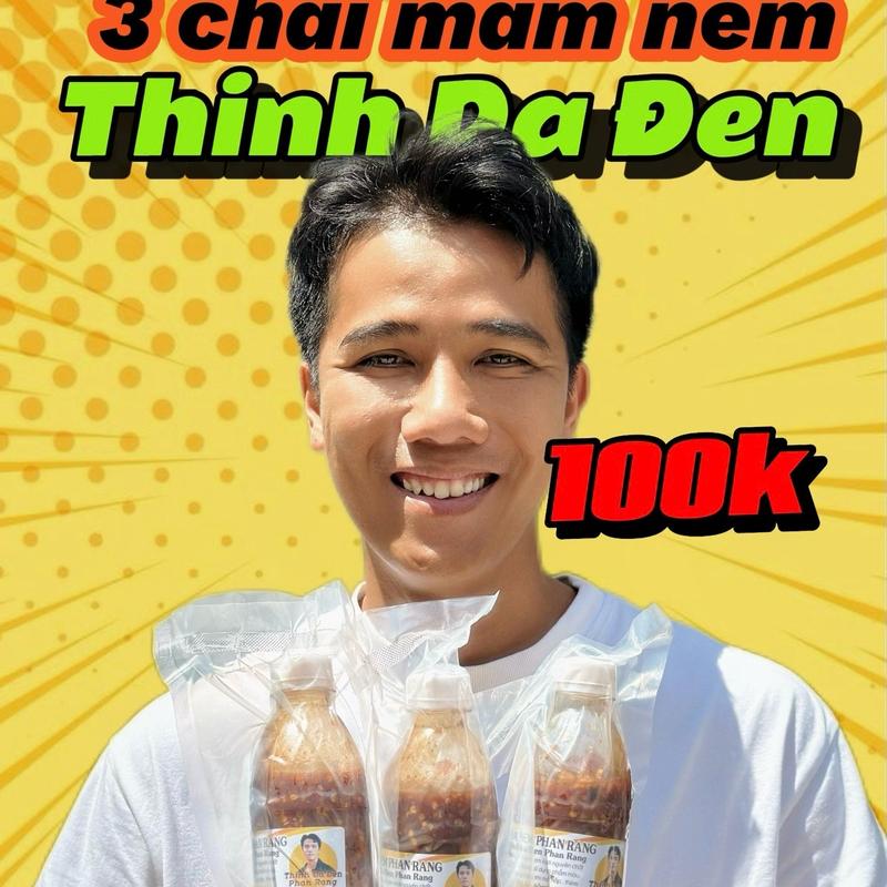 Combo 3 chai Mắm nêm ThinhDaĐen Đặc sản Phan Rang
