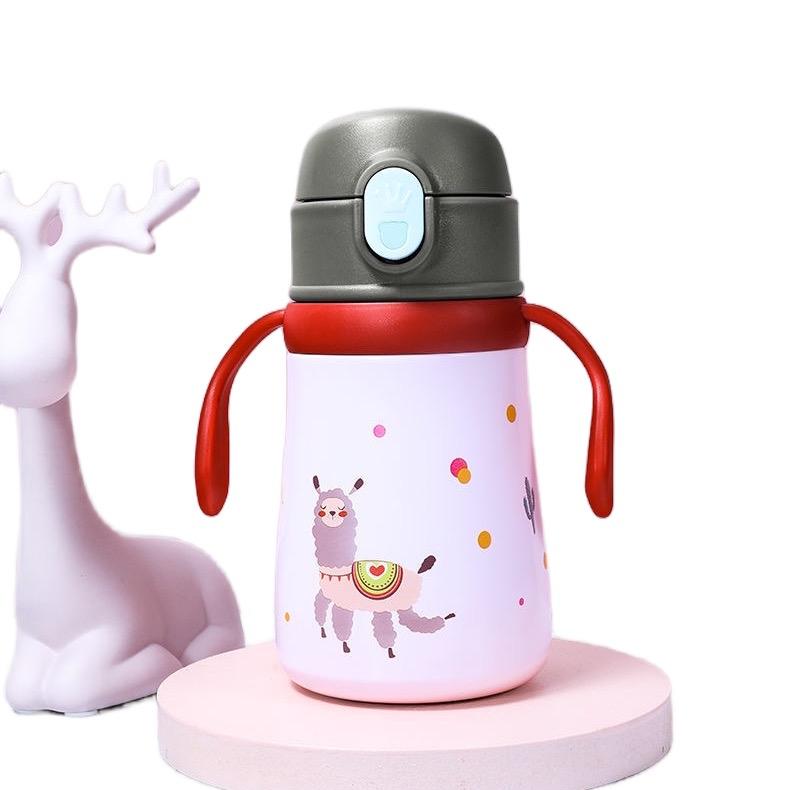 Bình Nước,Bình Tập Hút Giữ Nhiệt Cho Bé 300ml 7