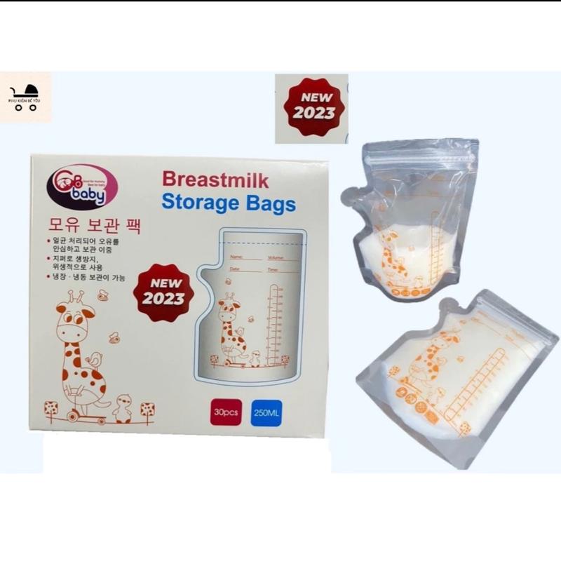 Hộp 30 túi trữ sữa GB baby dung tích 250ml