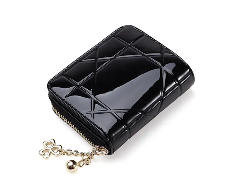 DOMPET KECIL WANITA KULIT GLOSSY  ABG FASHION KOREA MURAH BATAM ESTER BRANDED LIPAT RESLETING 3