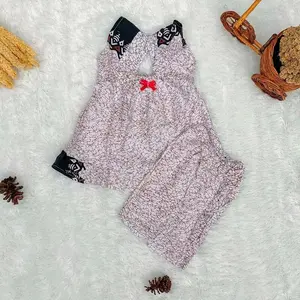 25RB DAPAT 3 SETEL SETELAN S baju tidur batik bayi perempuan bahan rayon cantik murah meriah grosir