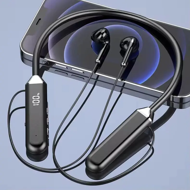 Tai Nghe Cổ Yếm HM01, Blueteeth 5.2, Tai Nghe Có Dây Đeo Cổ Tai Nghe TWS Chống Nước Thể Thao, Có Mic, Elfly, Tương Thích Với iPhone Và Android
